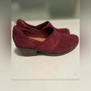 Ladies Earth Origins Burgundy Ankle Boots